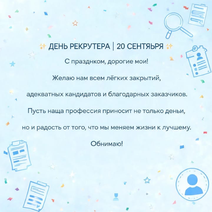 день рекрутера России, открытка №9