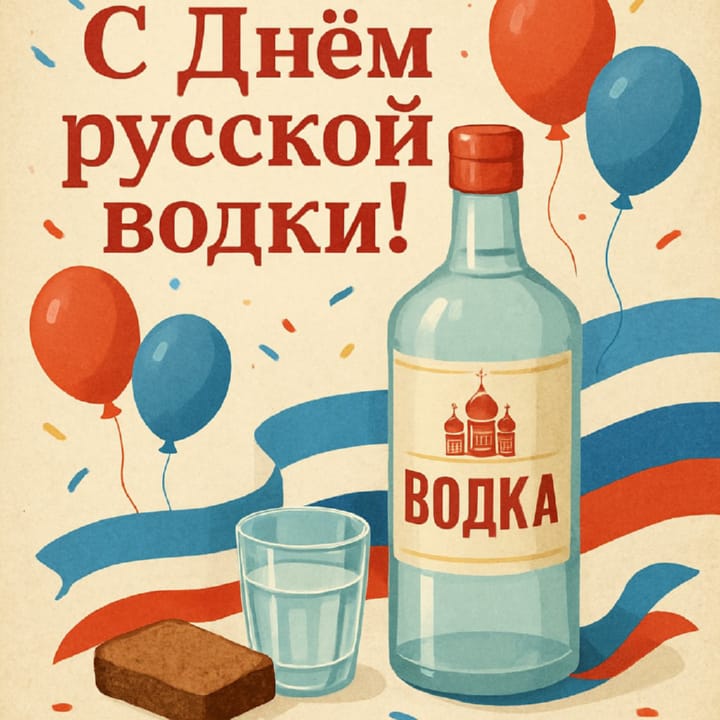день рождения русской водки, открытка №11