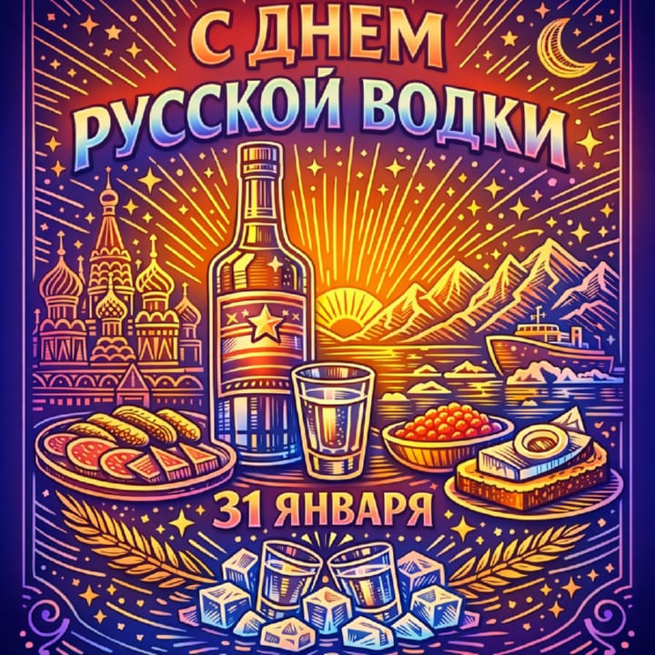 день рождения русской водки, открытка №13
