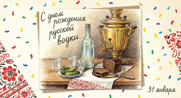 день рождения русской водки, открытка №17