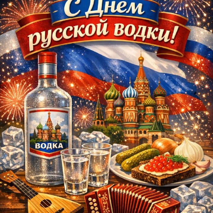 день рождения русской водки, открытка №22