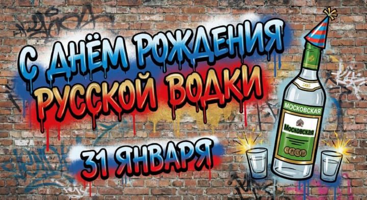 день рождения русской водки, открытка №23