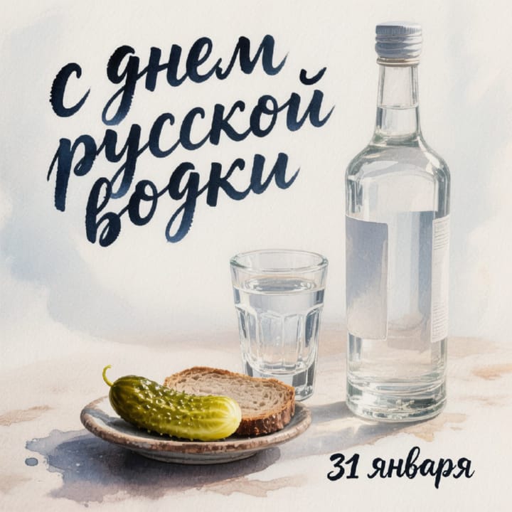 день рождения русской водки, открытка №3