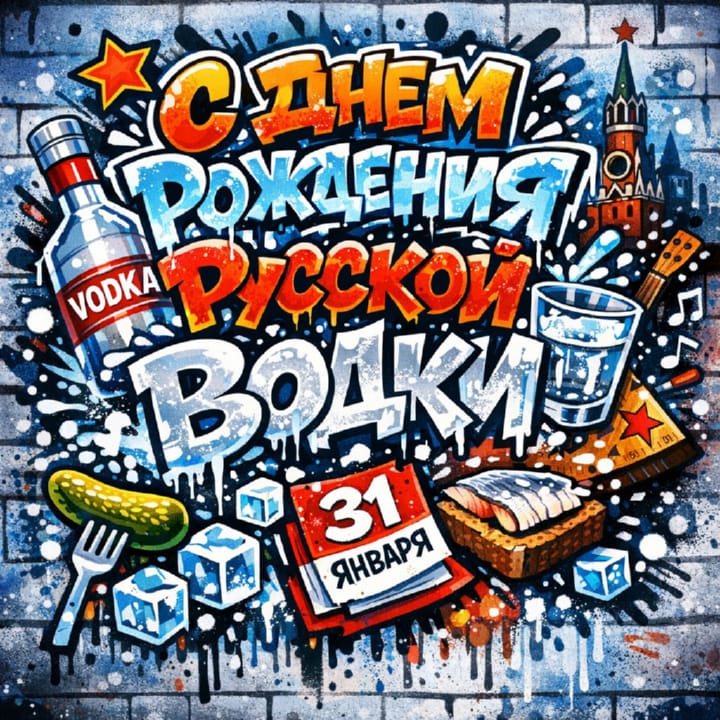 день рождения русской водки, открытка №4