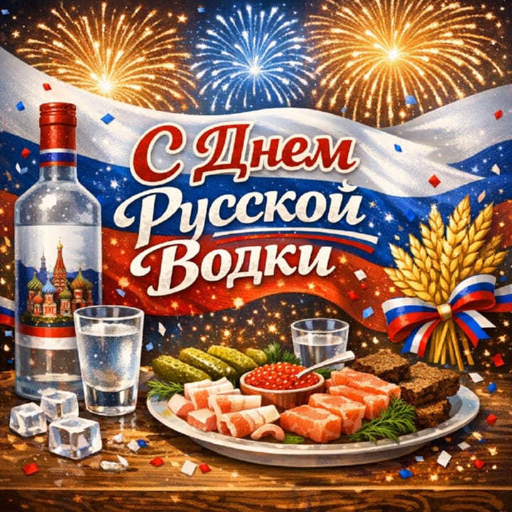 день рождения русской водки, открытка №6