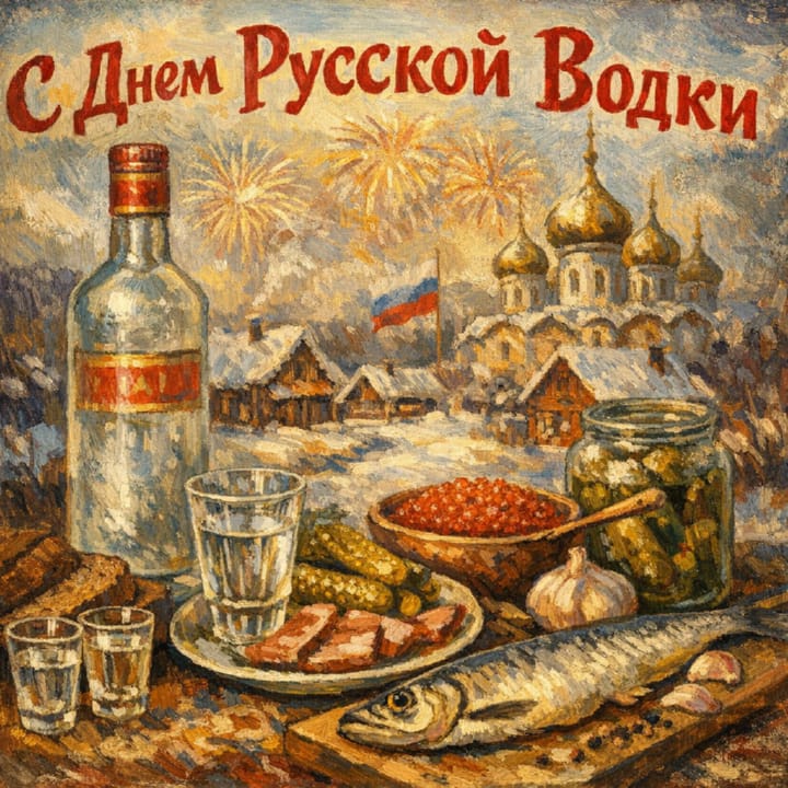 день рождения русской водки, открытка №8