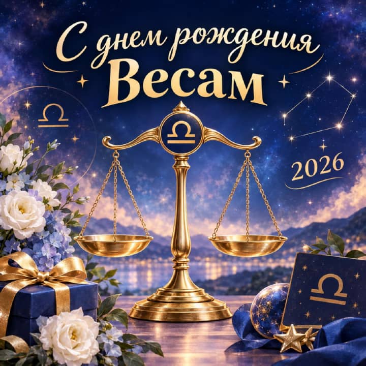 с днем рождения Весам, открытка №7