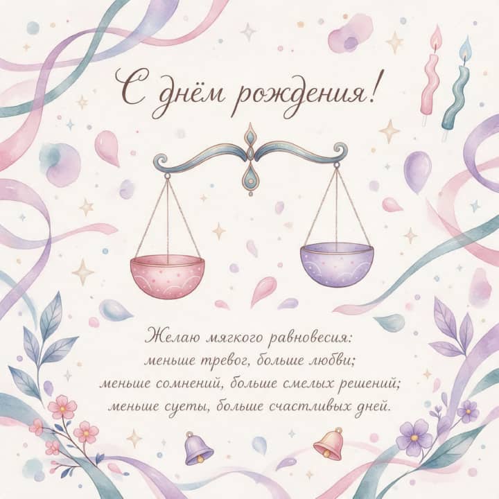 с днем рождения Весам, открытка №61