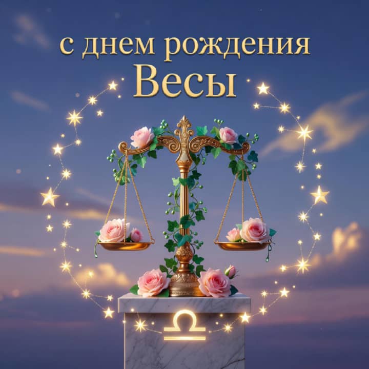 с днем рождения Весам, открытка №62