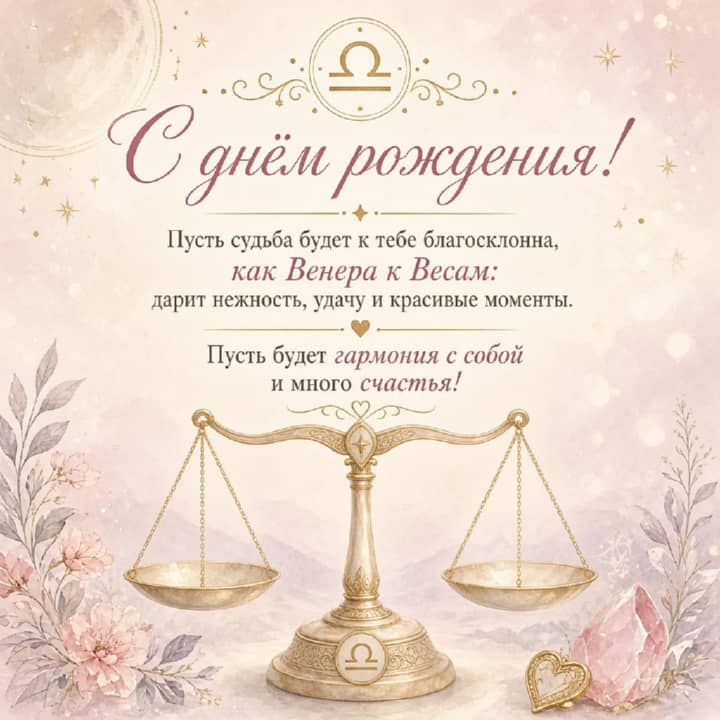 с днем рождения Весам, открытка №65