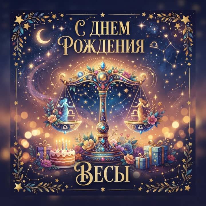с днем рождения Весам, открытка №67