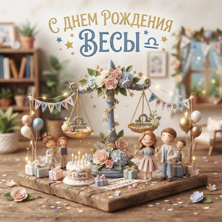 с днем рождения Весам, открытка №41