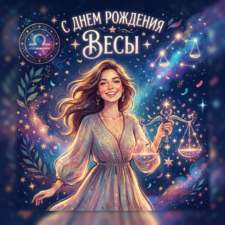 с днем рождения Весам, открытка №42