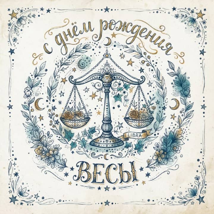 с днем рождения Весам, открытка №45