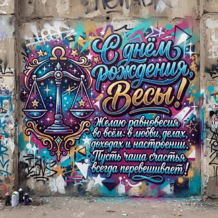 с днем рождения Весам, открытка №46