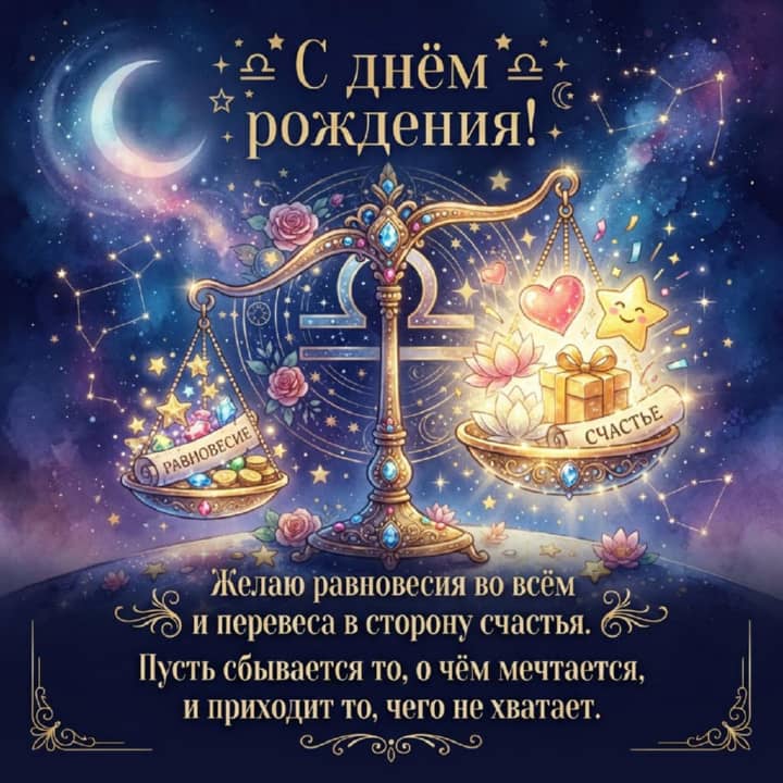 с днем рождения Весам, открытка №51