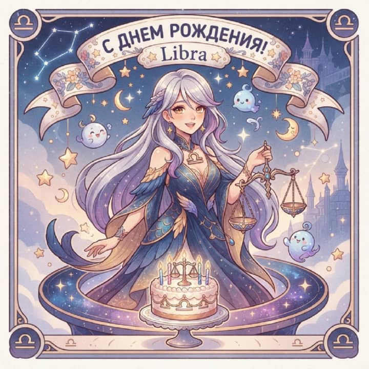 с днем рождения Весам, открытка №54