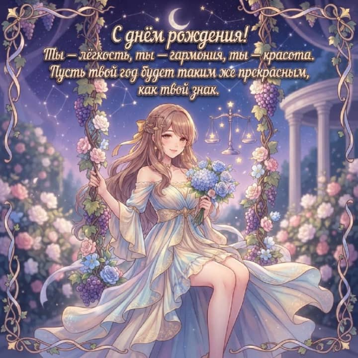 с днем рождения Весам, открытка №55