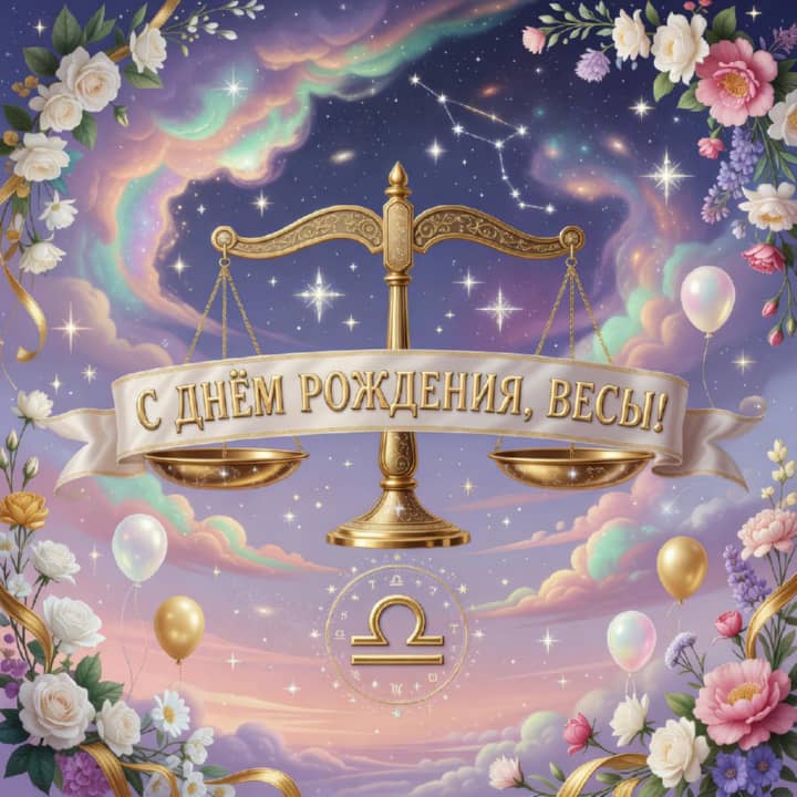с днем рождения Весам, открытка №57