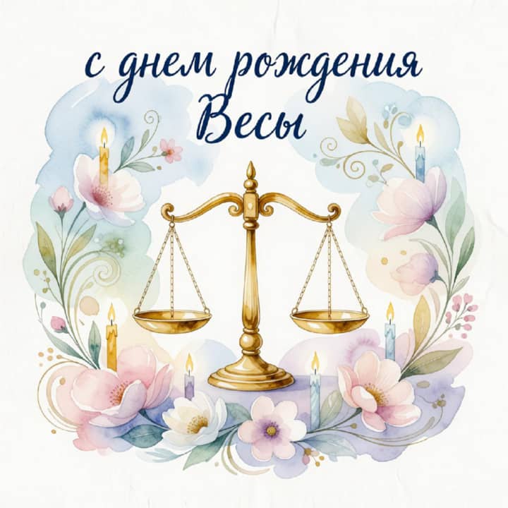 с днем рождения Весам, открытка №25
