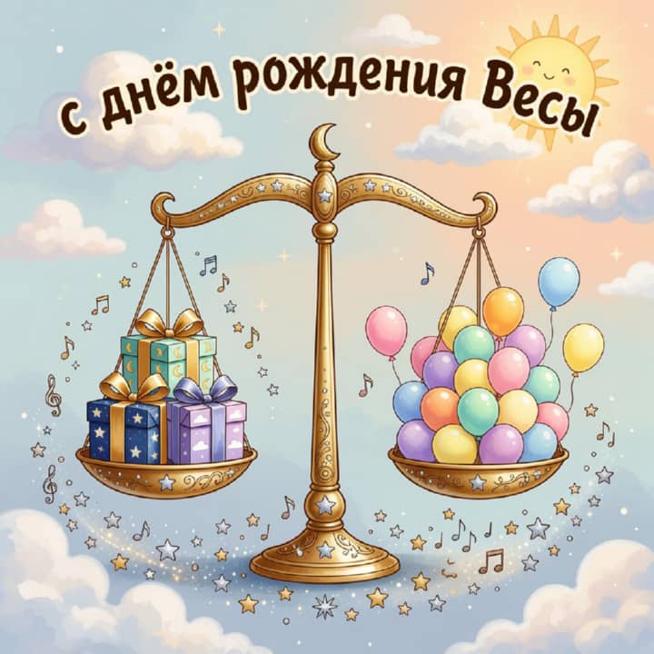с днем рождения Весам, открытка №27