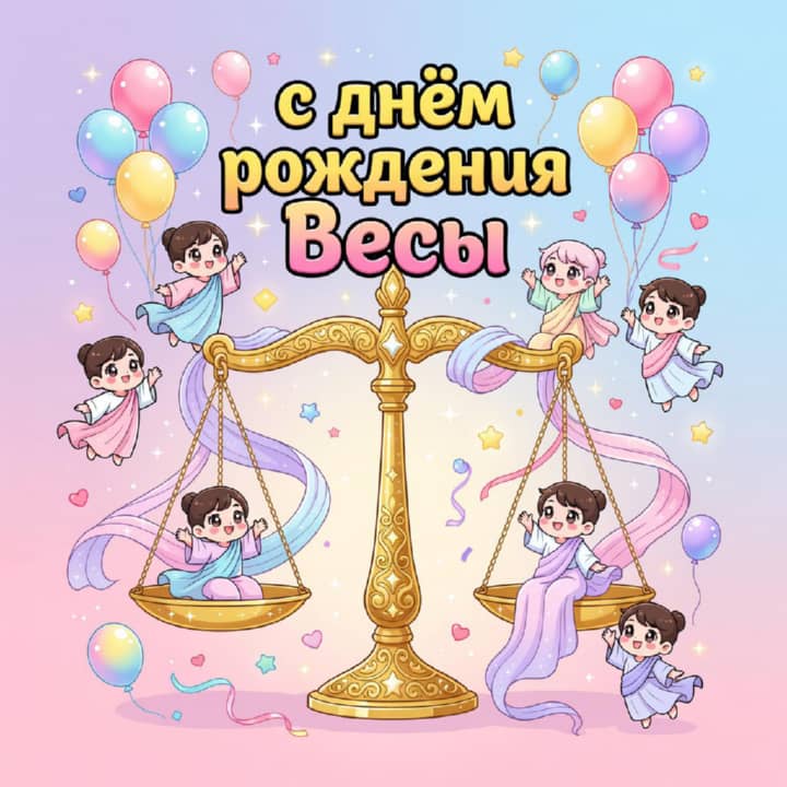 с днем рождения Весам, открытка №30