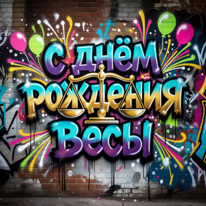с днем рождения Весам, открытка №34