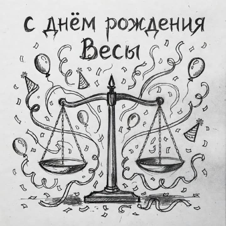 с днем рождения Весам, открытка №35