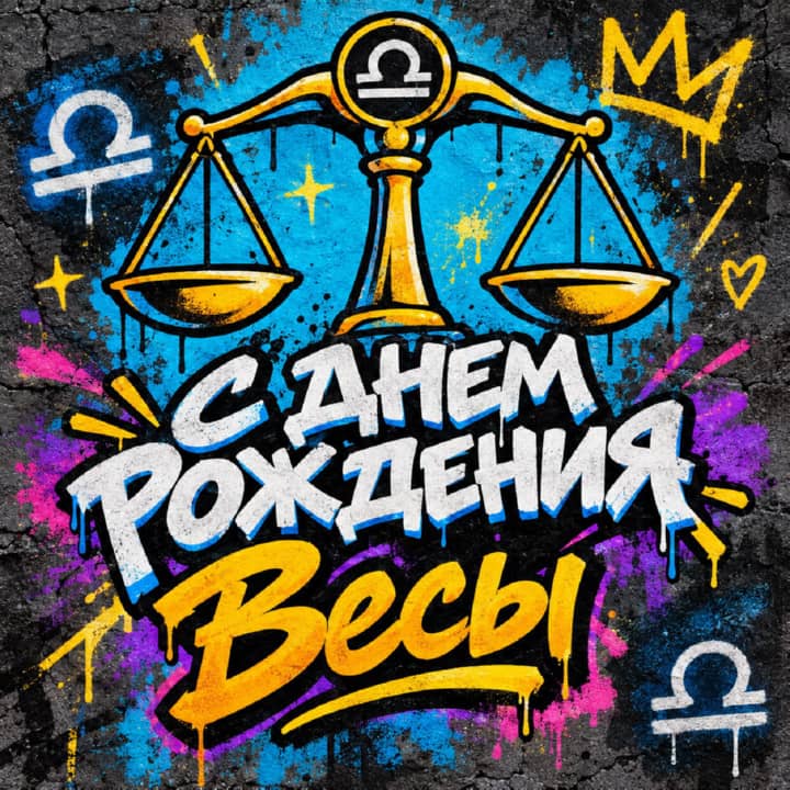 с днем рождения Весам, открытка №24
