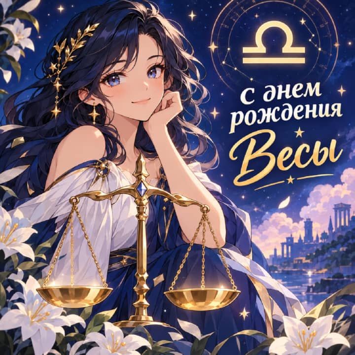 с днем рождения Весам, открытка №15