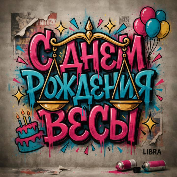 с днем рождения Весам, открытка №16