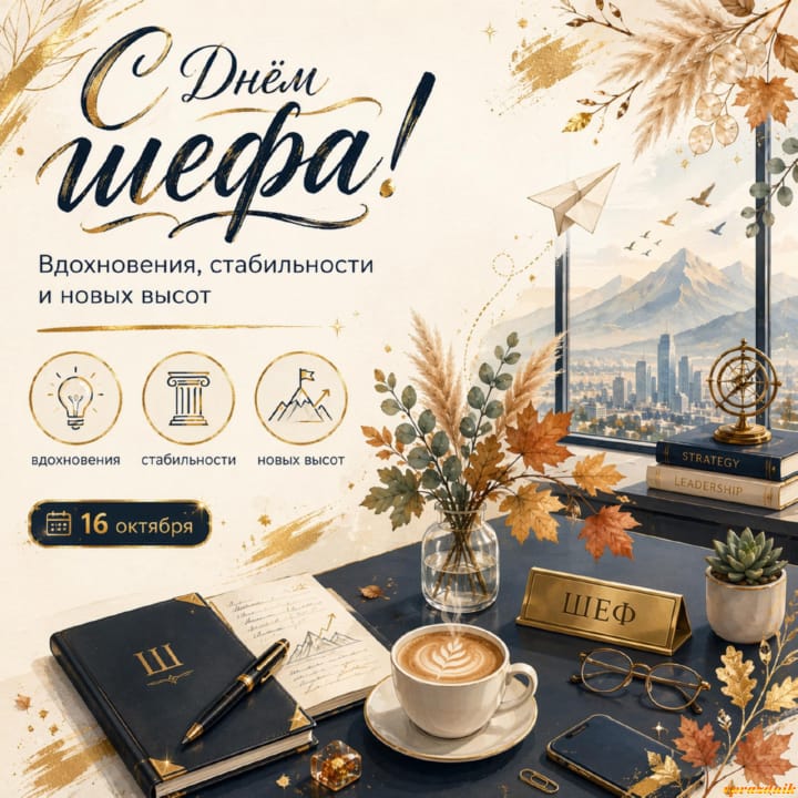 красивая открытка №5 с днем Шефа, днем Босса