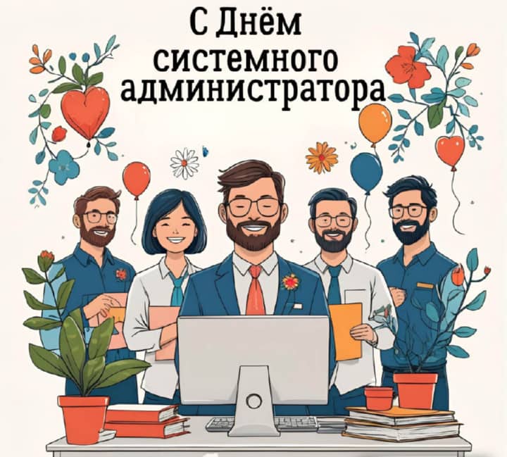 день системного администратора, открытка №7