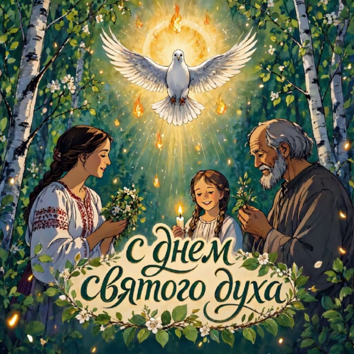 день Святого Духа, открытка №18