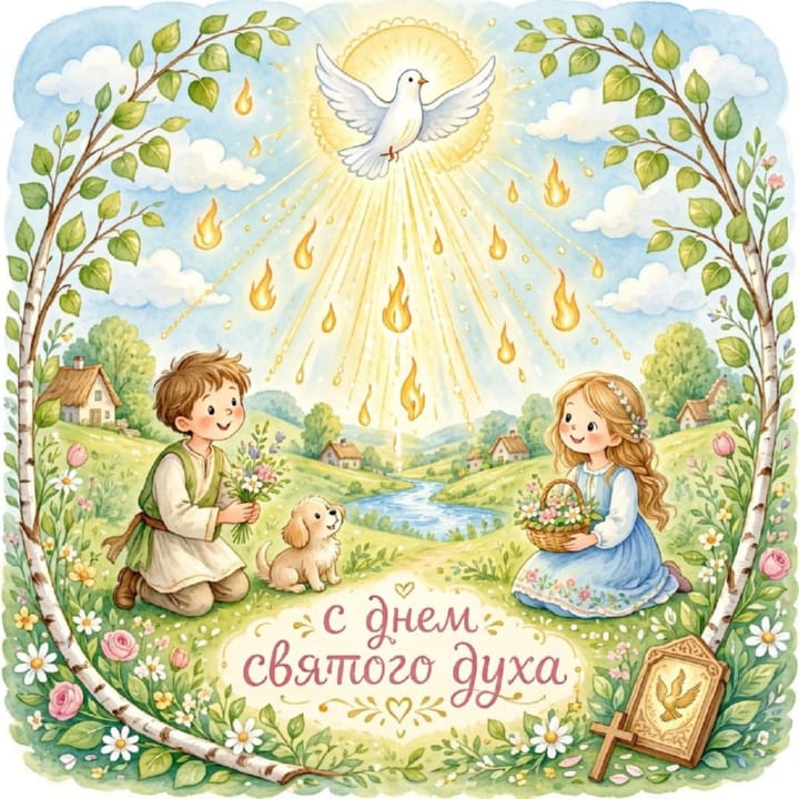 день Святого Духа, открытка №4