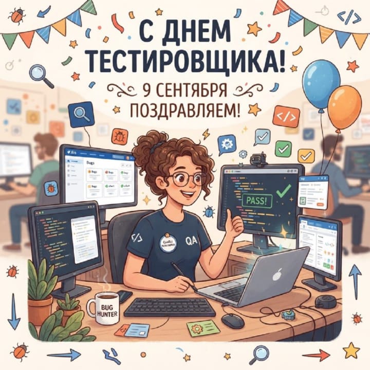 день тестировщика, открытка №13
