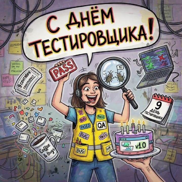 день тестировщика, открытка №18