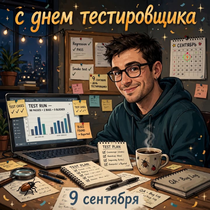 день тестировщика, открытка №2