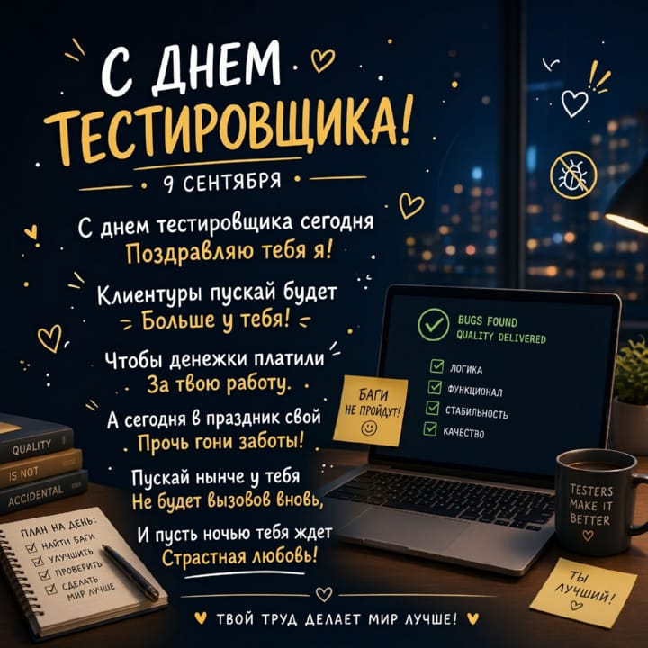 день тестировщика, открытка №20