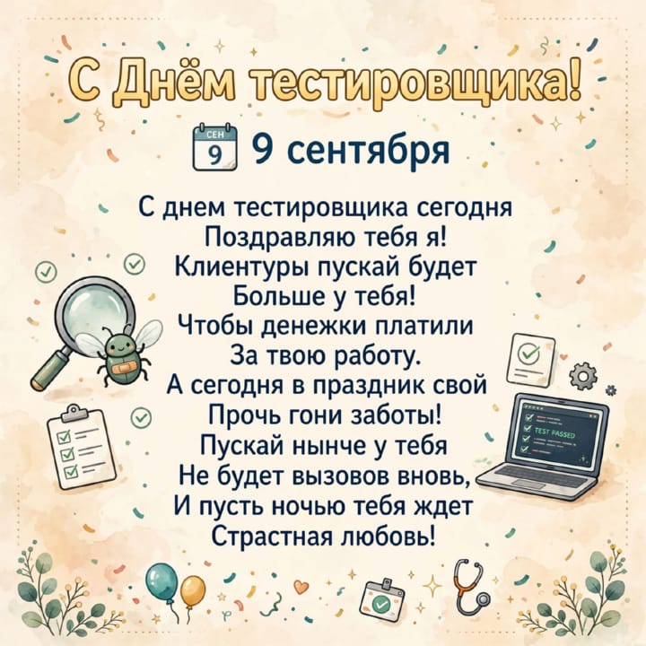 день тестировщика, открытка №21