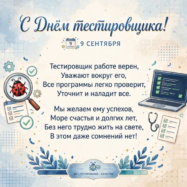 день тестировщика, открытка №22