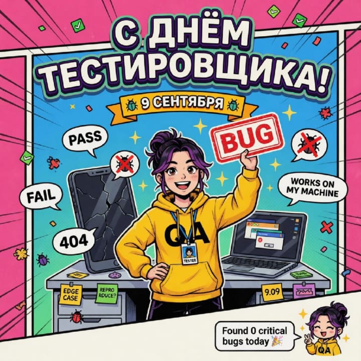 день тестировщика, открытка №28