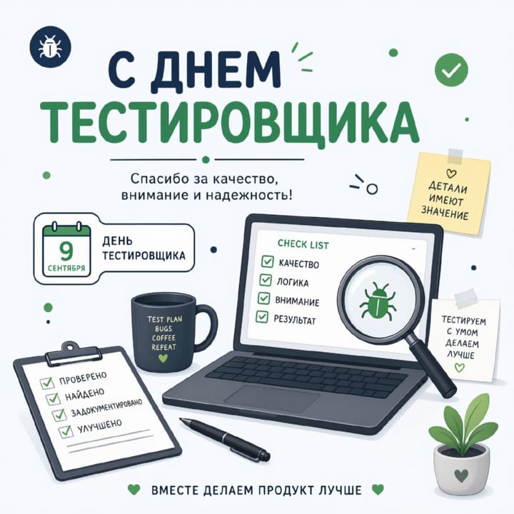 день тестировщика, открытка №29