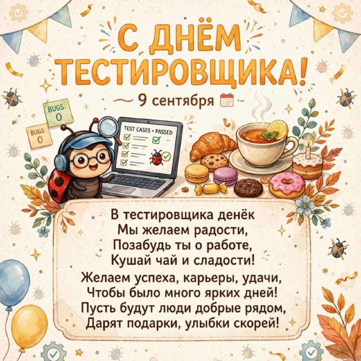 день тестировщика, открытка №32