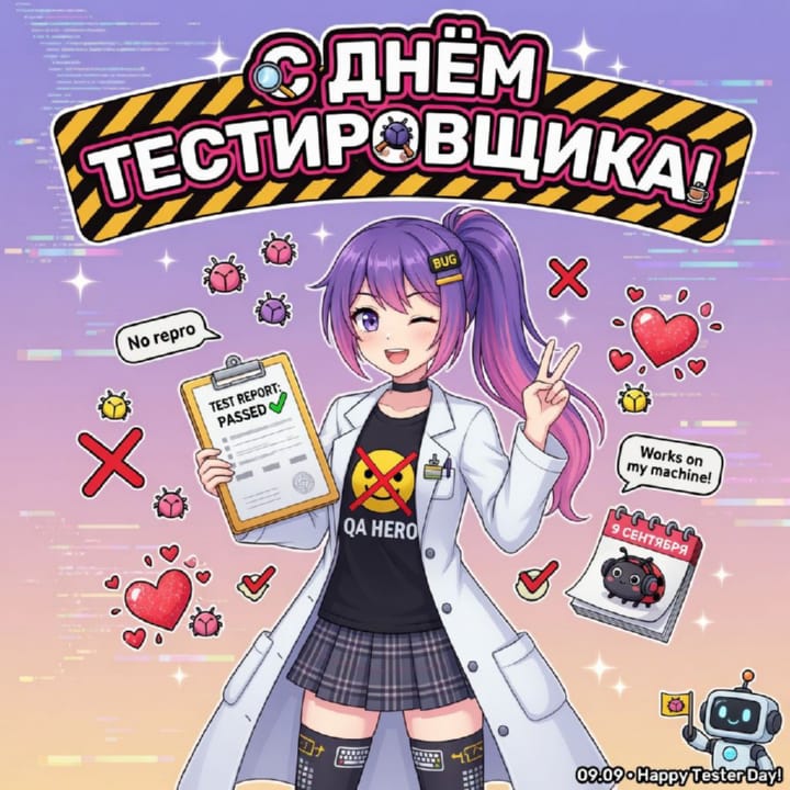 день тестировщика, открытка №34