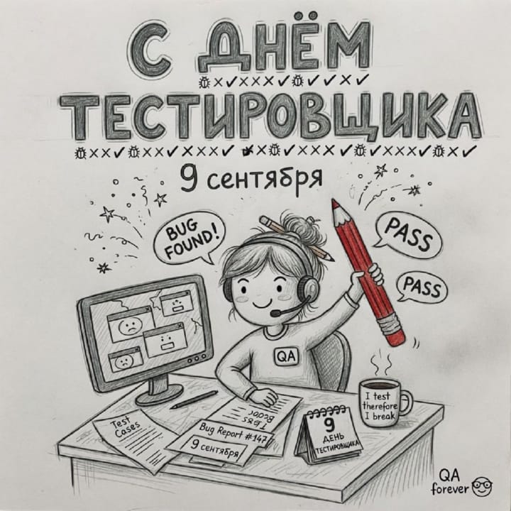 день тестировщика, открытка №4
