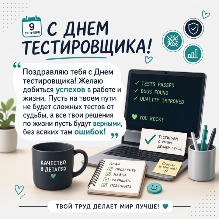день тестировщика, открытка №46
