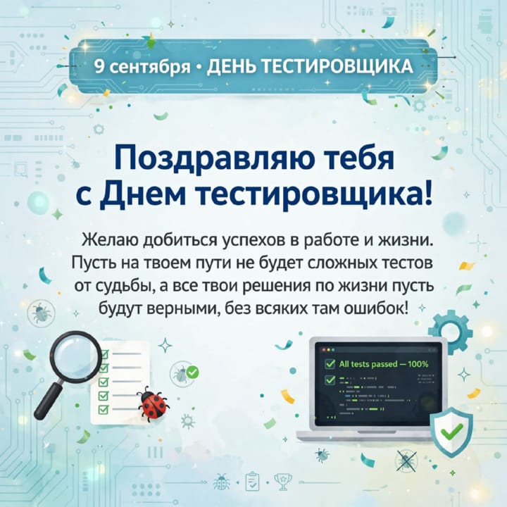 день тестировщика, открытка №47