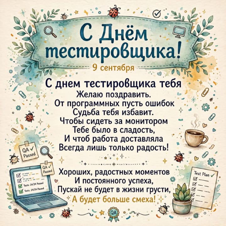 день тестировщика, открытка №48
