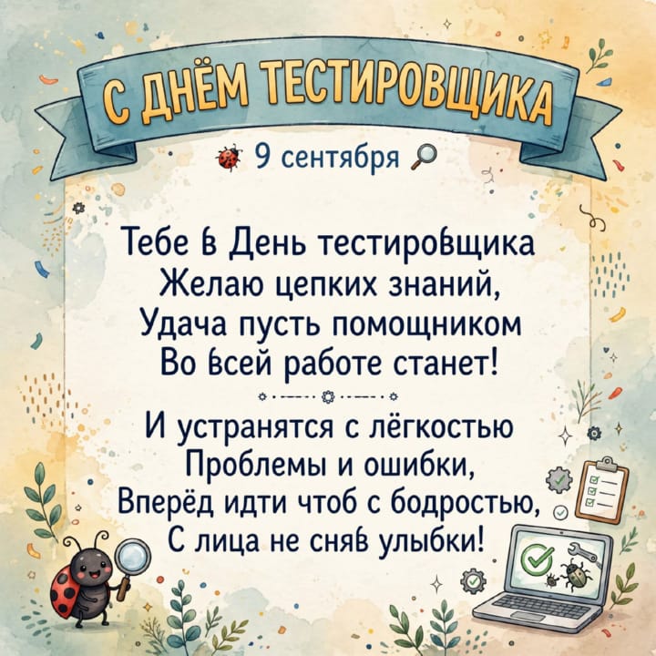 день тестировщика, открытка №49